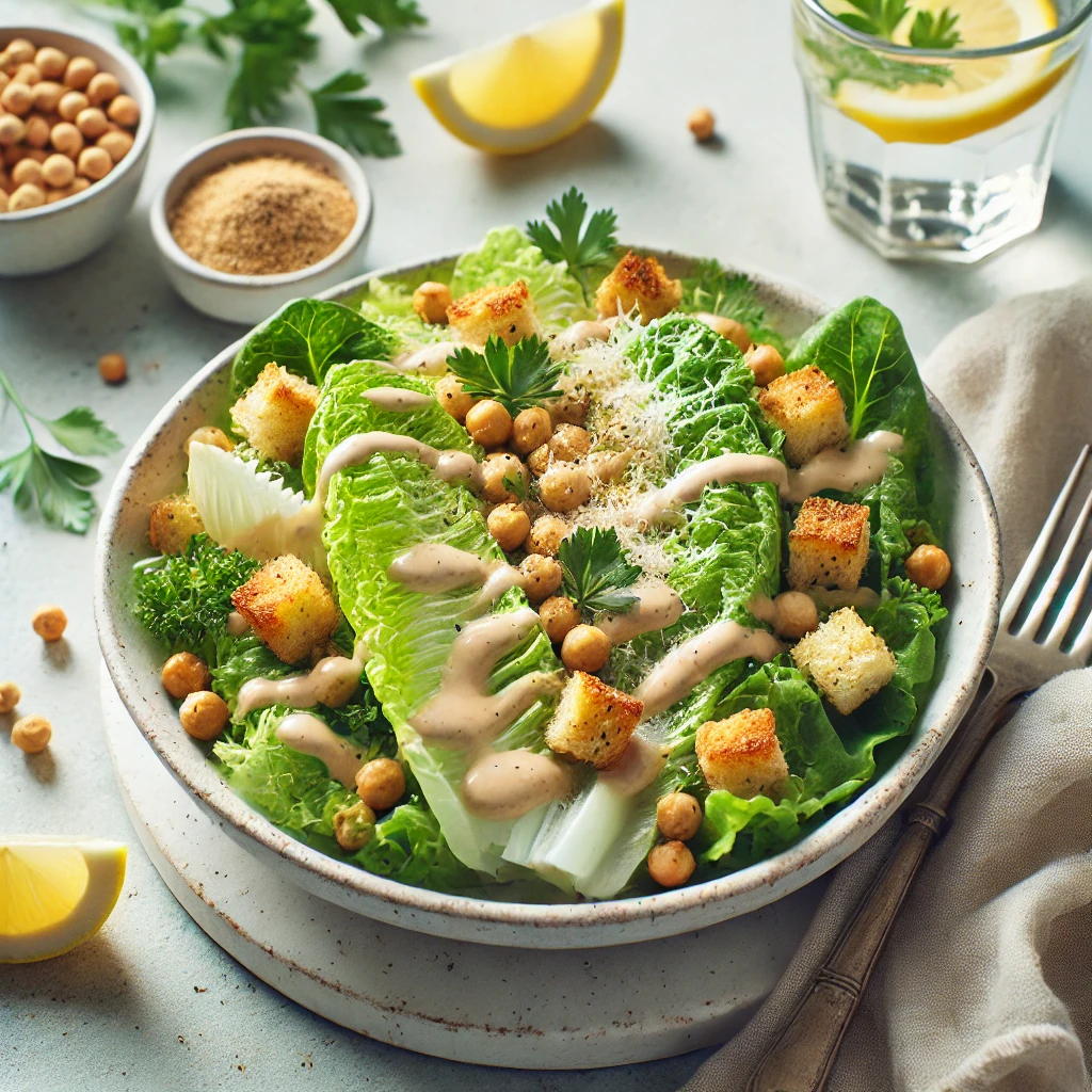 Frisch, Knackig und Köstlich: Veganer Caesar Salad