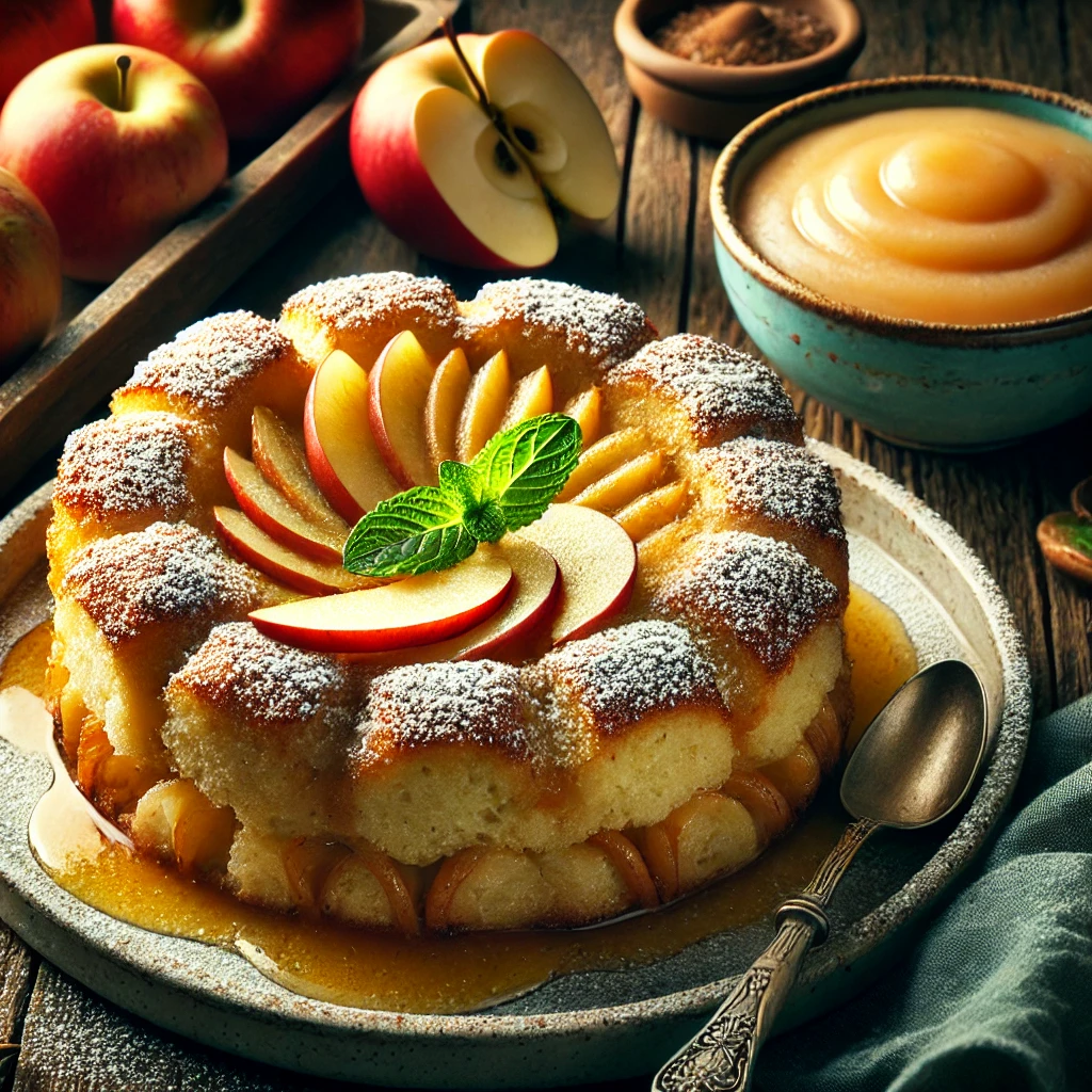 Verführerischer Ofenschlupfer mit Apfelmus – Ein himmlisches Dessert für Genießer