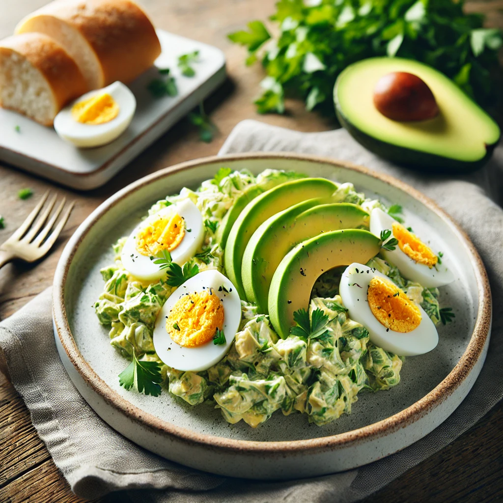 Eiersalat trifft auf Avocado: Ein Cremiger Genuss