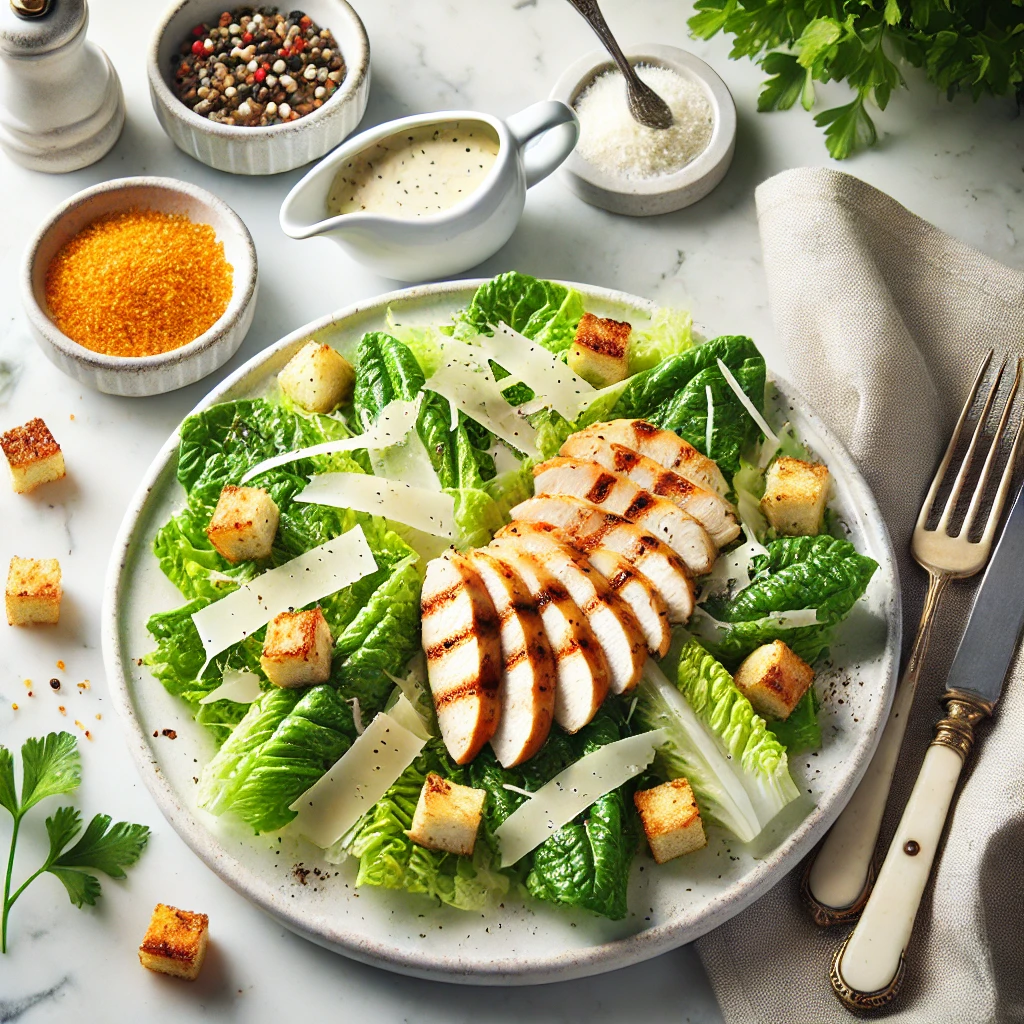 Der unwiderstehliche Caesar-Salat mit Hähnchen: Knuspriger Genuss für jede Gelegenheit